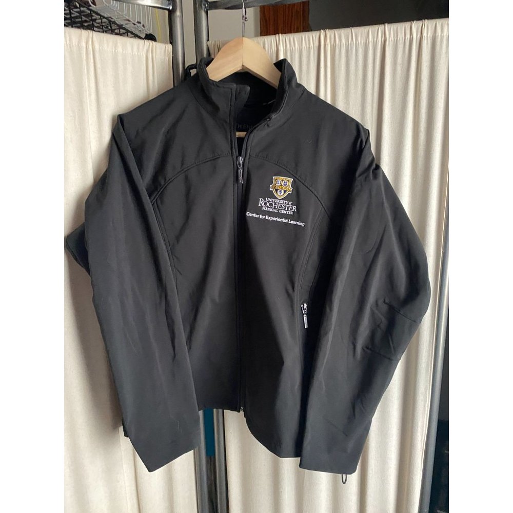 EUC NORTH END University of Rochester Meliora Fullzip Black Jacket Wms Medium